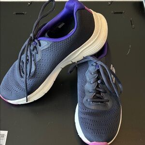 Skechers Dark Blue and Violet womens Arch Fit Sneakers